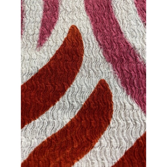 Jules & Leopold JL Plus Size 1X Abstract Wavy Blouse Top Red Pink Black Stretchy - Picture 6 of 13